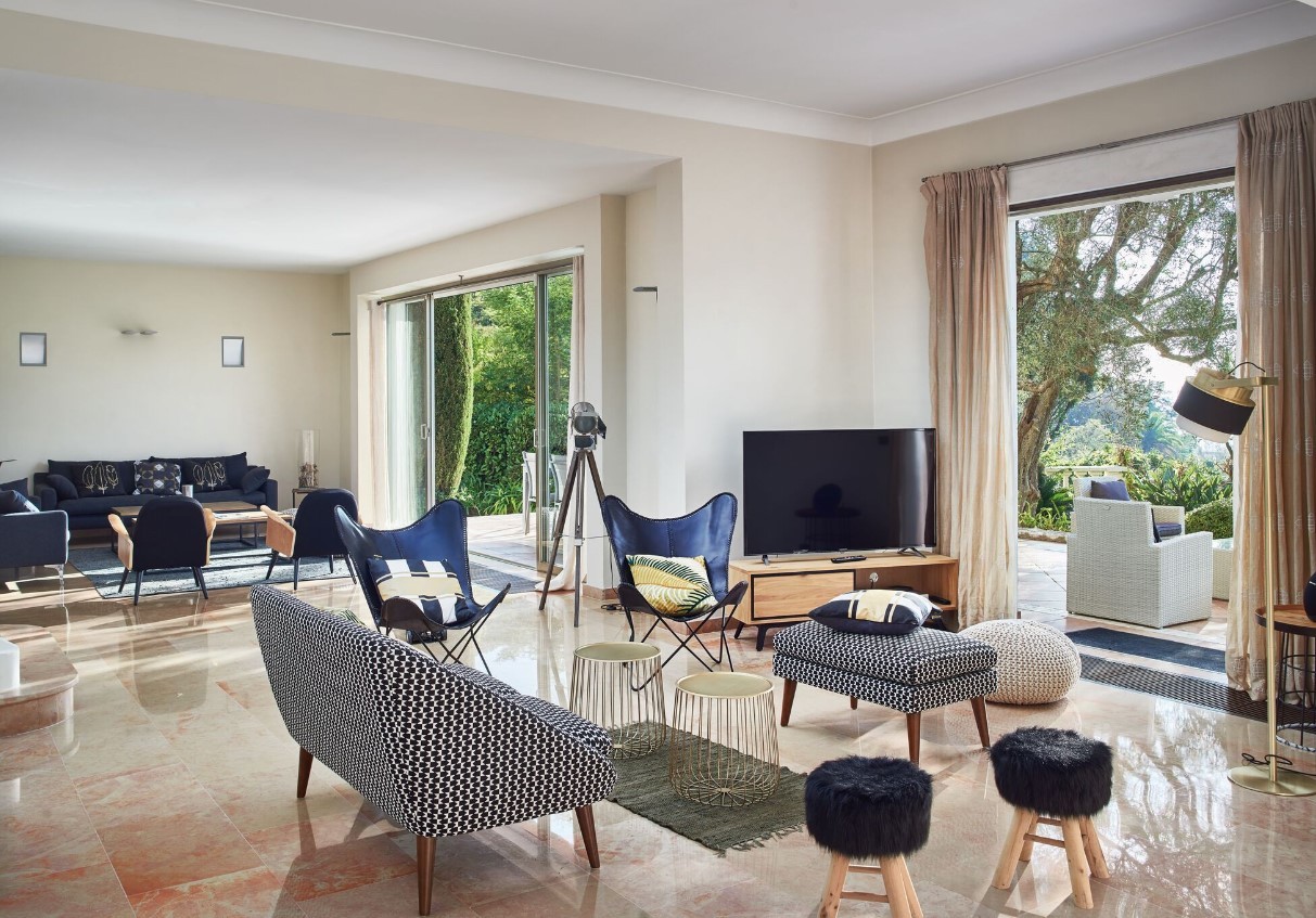 Cannes Luxury Rental Villa Covelline Living Room 3