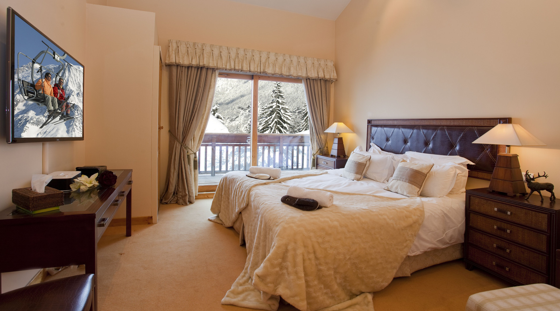 Chamonix Les Houches Location Chalet Luxe Picrolite Chambre
