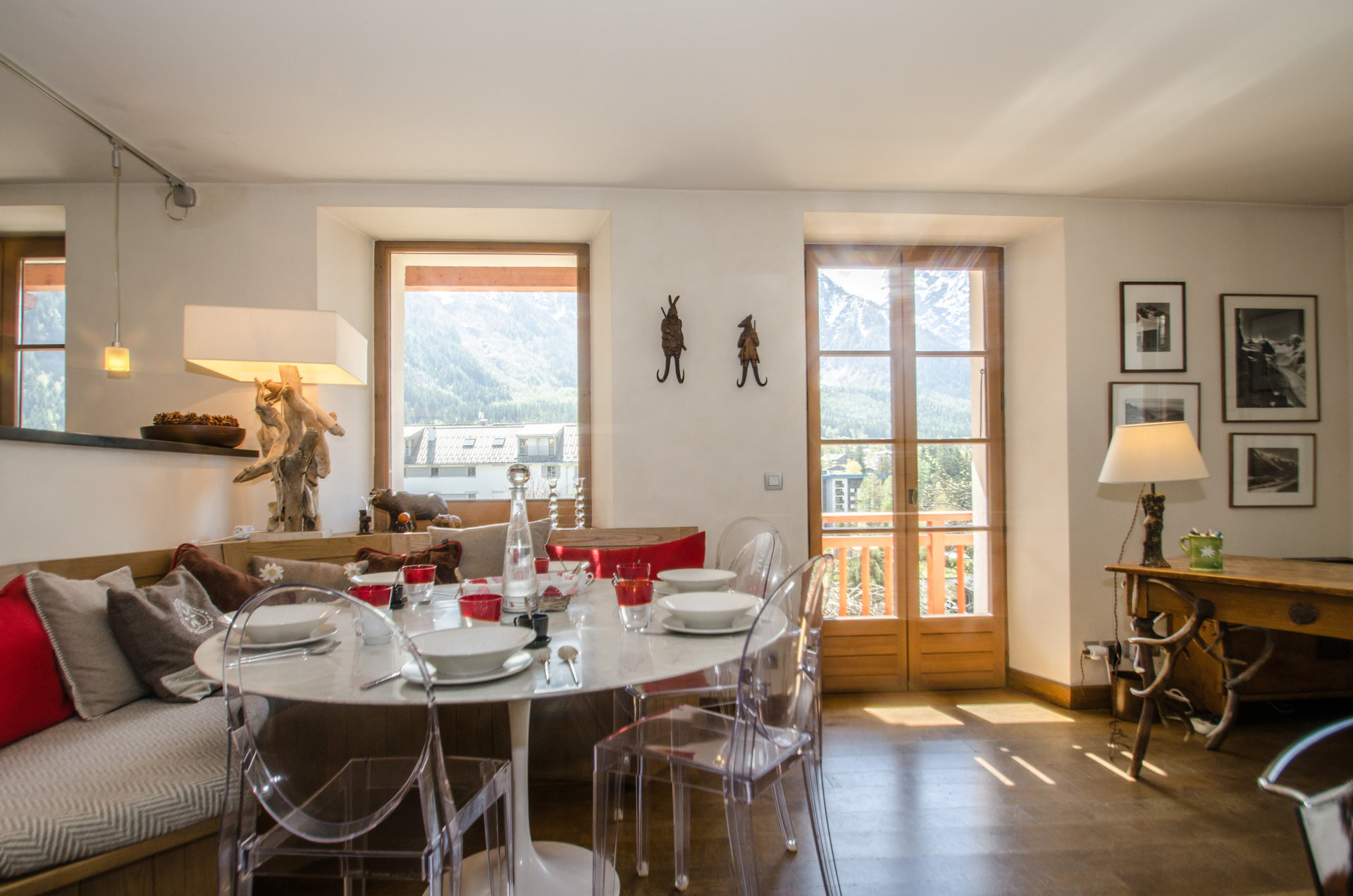 Chamonix Location Appartement Dans Chalet Luxe Malysse Salon 3