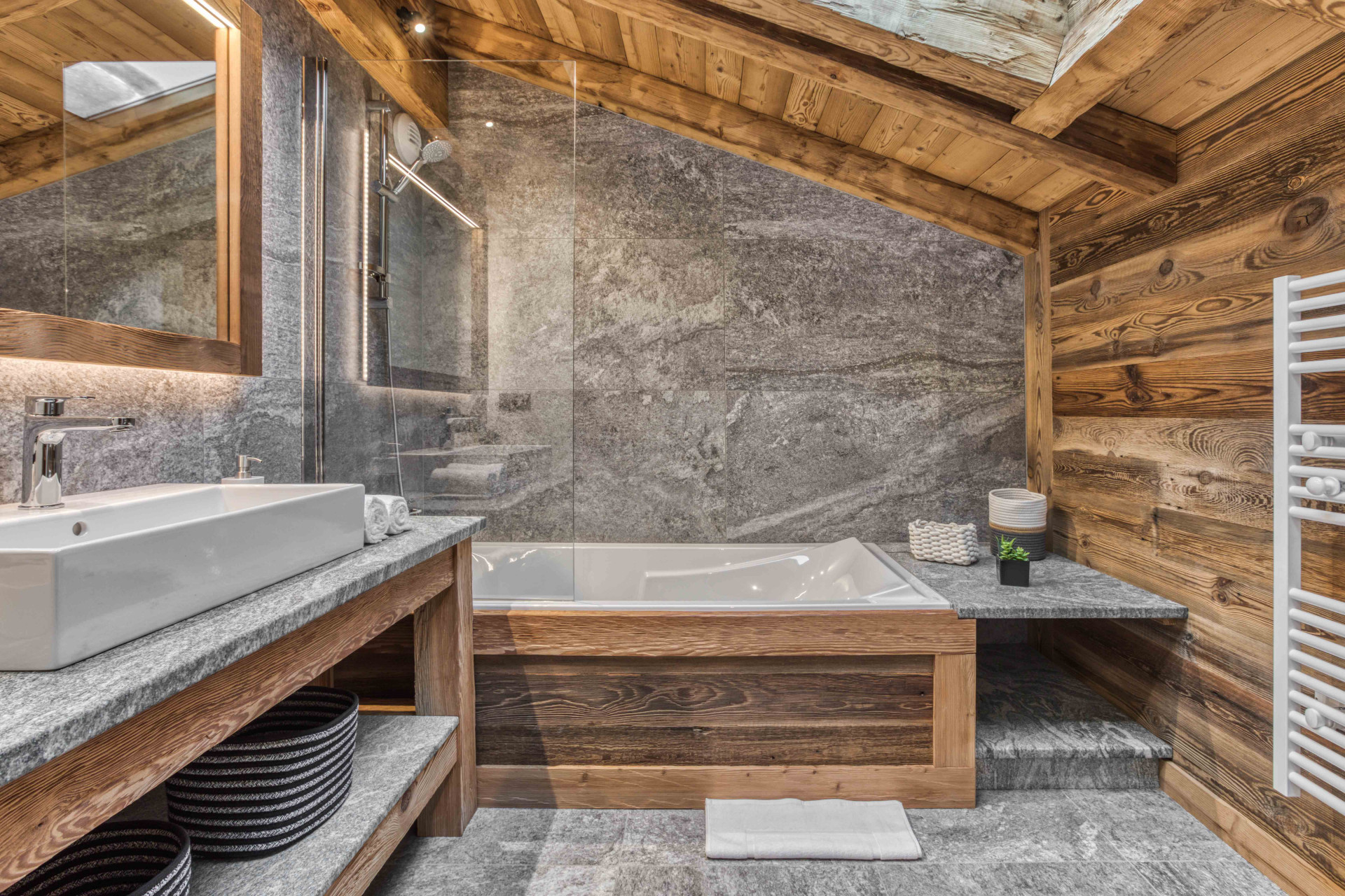 Chamonix Location Chalet Luxe Beryl Salle De Bain 