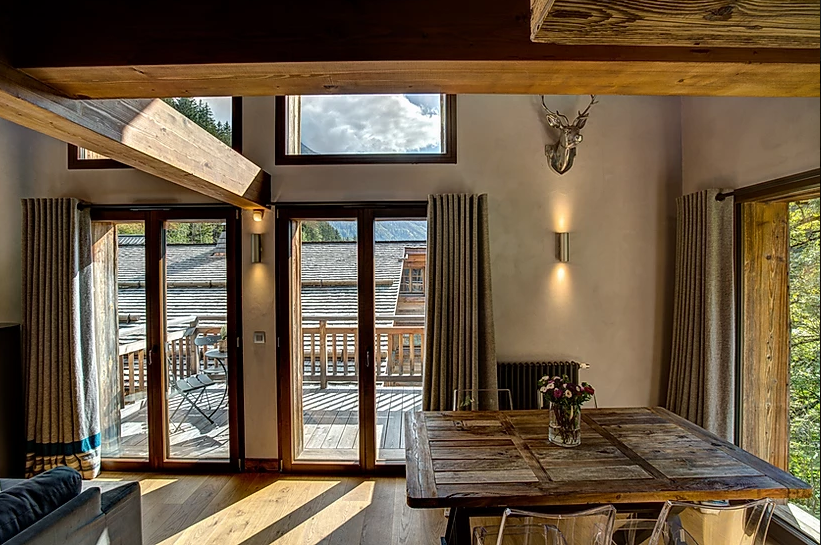 Chamonix Location Chalet Luxe Coraudin Salle A Manger