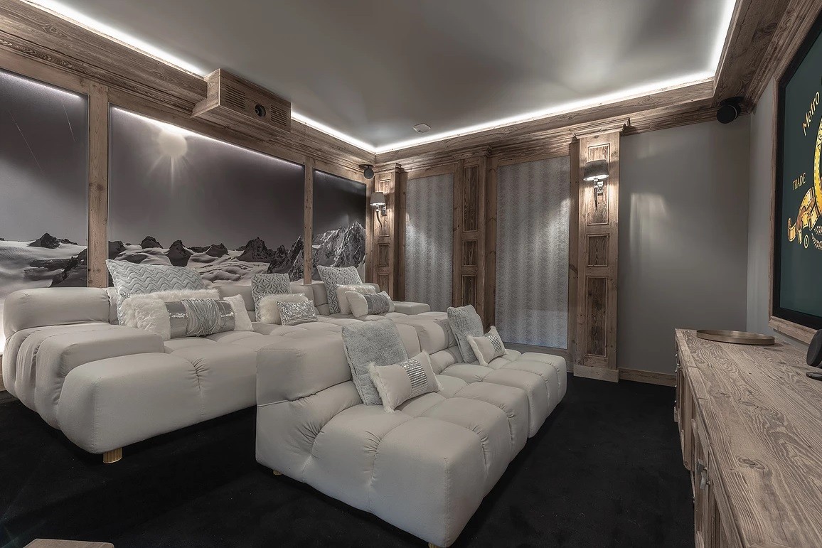 Chamonix Luxury Rental Chalet Cornite Cinema Room