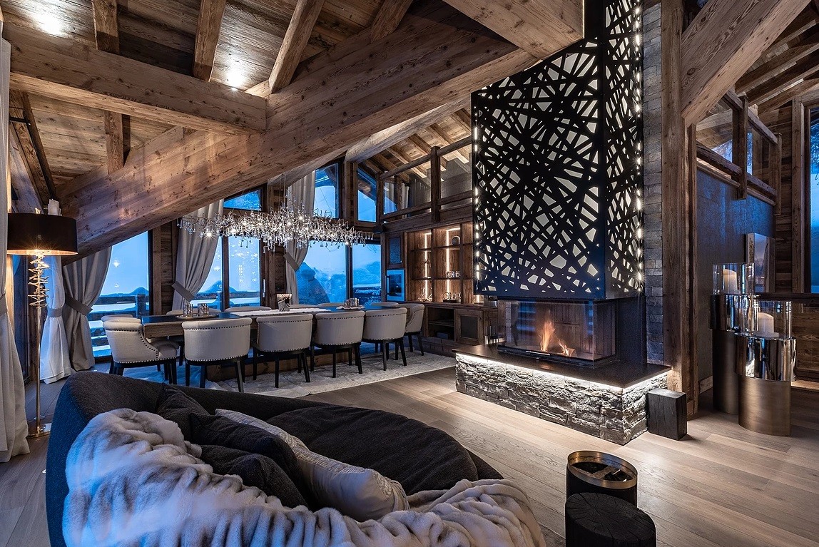 Chamonix Luxury Rental Chalet Cornite Living Area 4