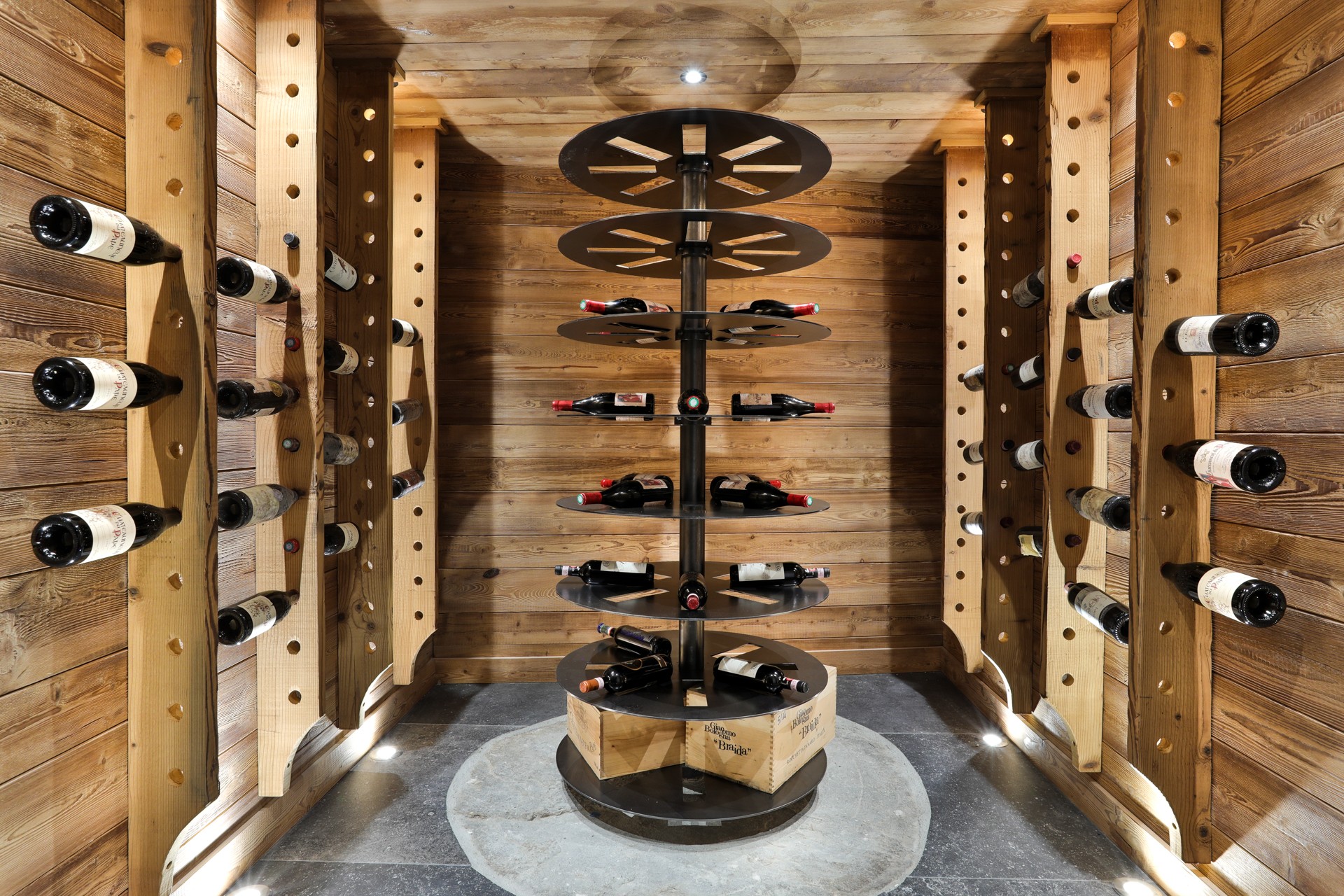 Chamonix Luxury Rental Chalet Coroudin Wine Cellar