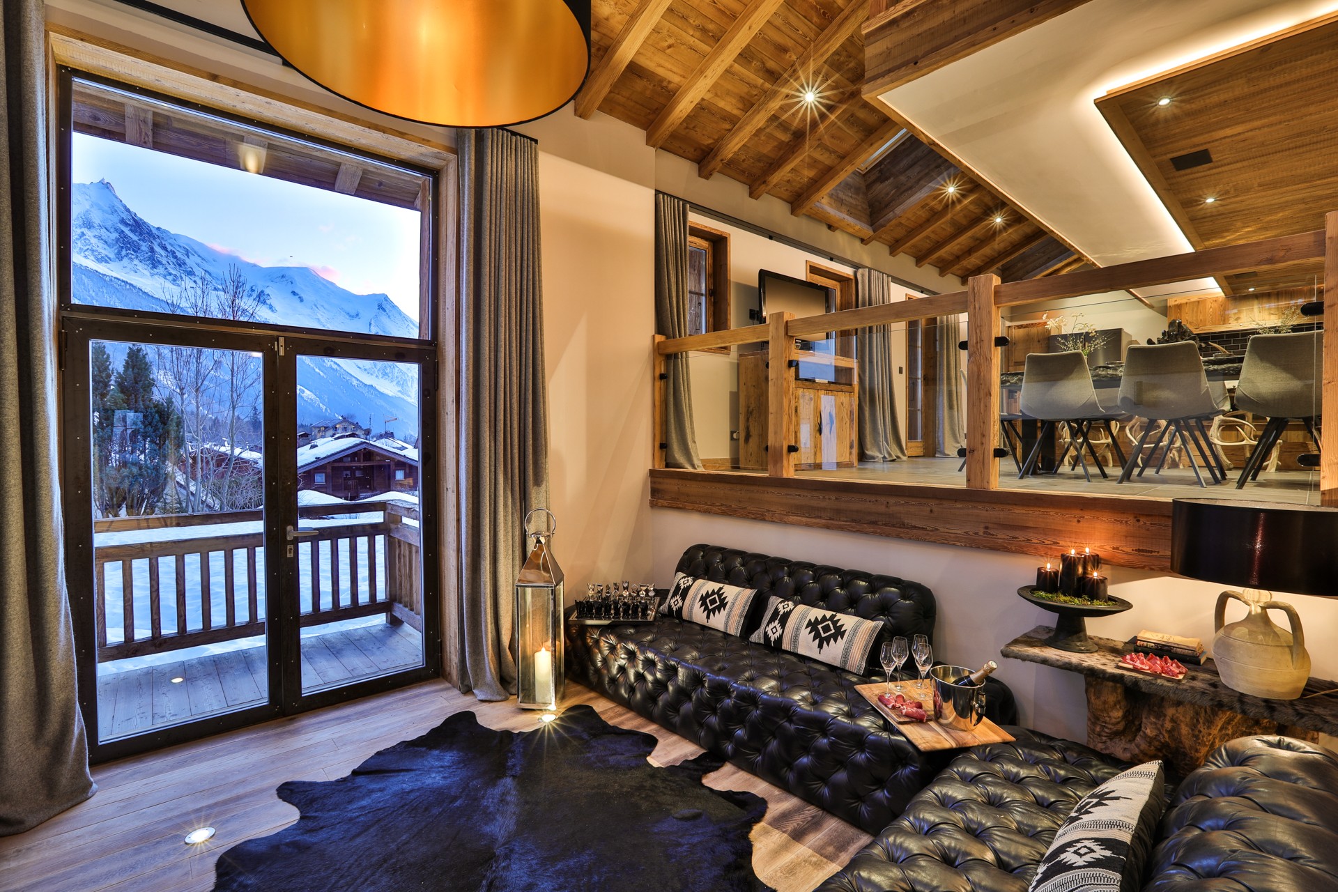 Chamonix Location Chalet Luxe Coroudin Séjour 2