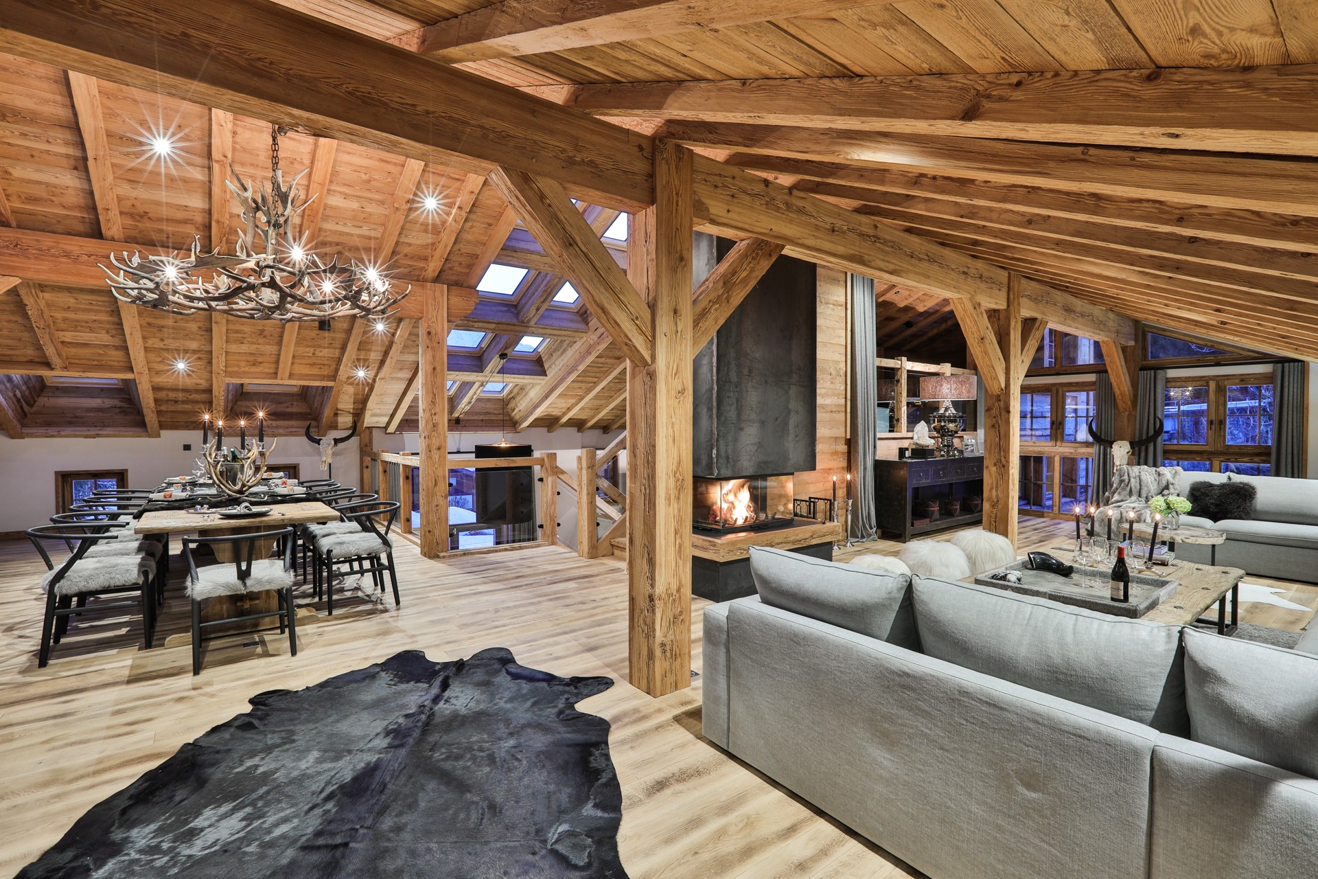Chamonix Luxury Rental Chalet Coroudin Living Area 3