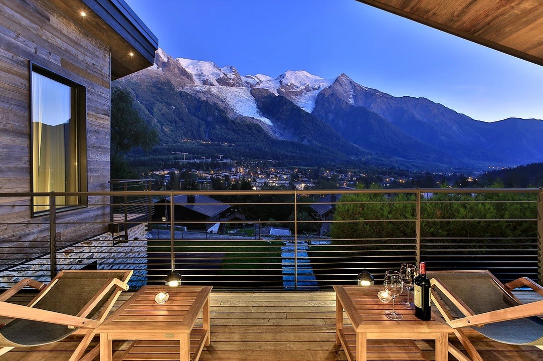 Chamonix Luxury Rental Chalet Cotarix Terrace