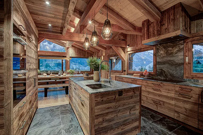 Chamonix Luxury Rental Chalet Courose Kitchen