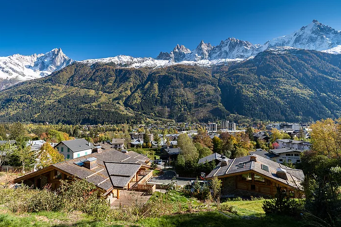 Chamonix Luxury Rental Chalet Courose View