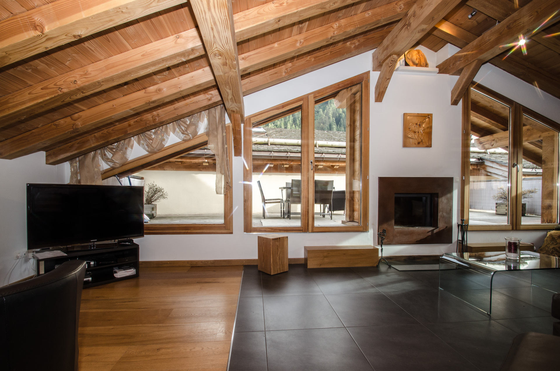 Chamonix Location Chalet Luxe Crister Salon