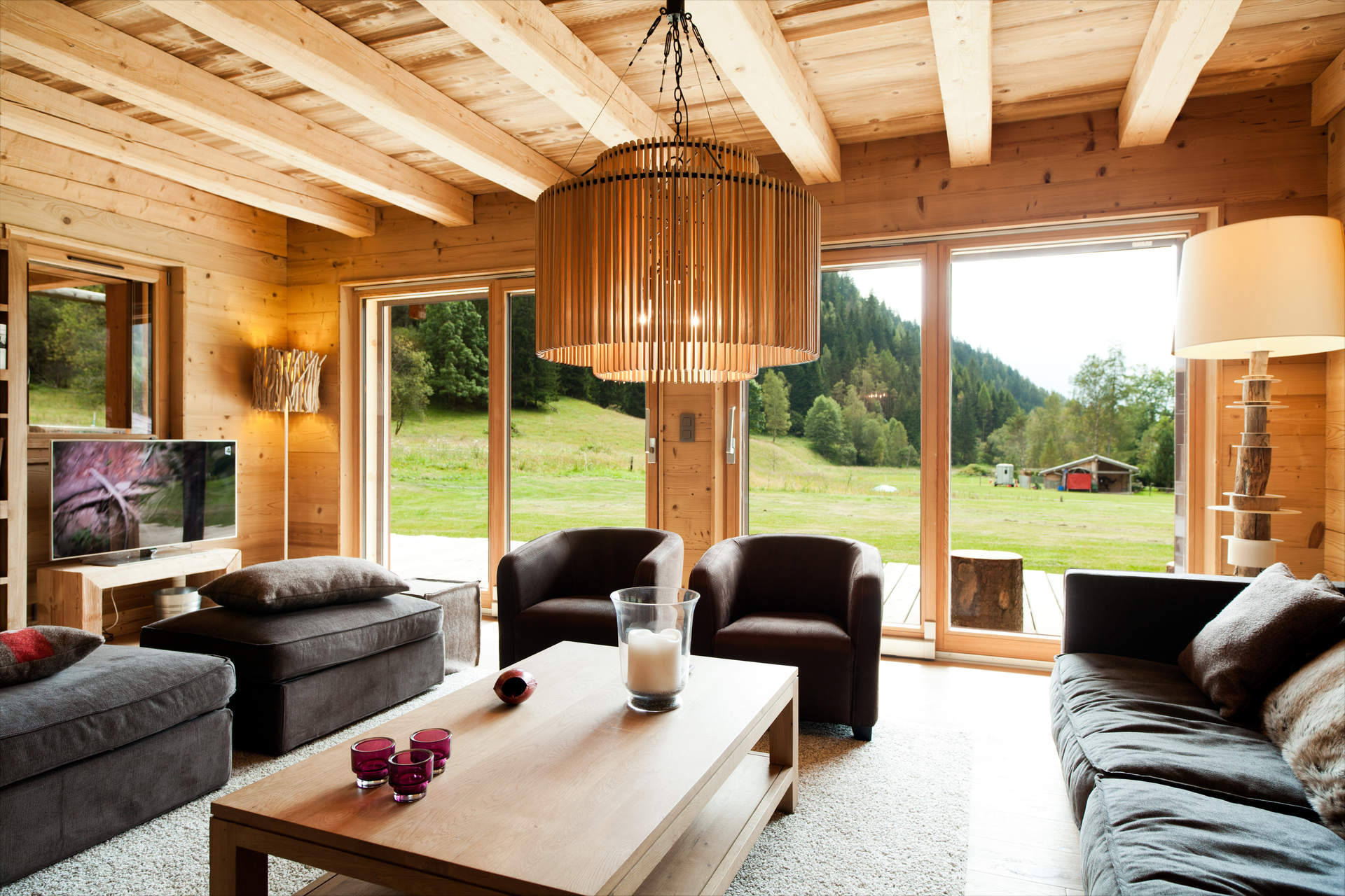 Chamonix Location Chalet Luxe Cristobal Salon 4