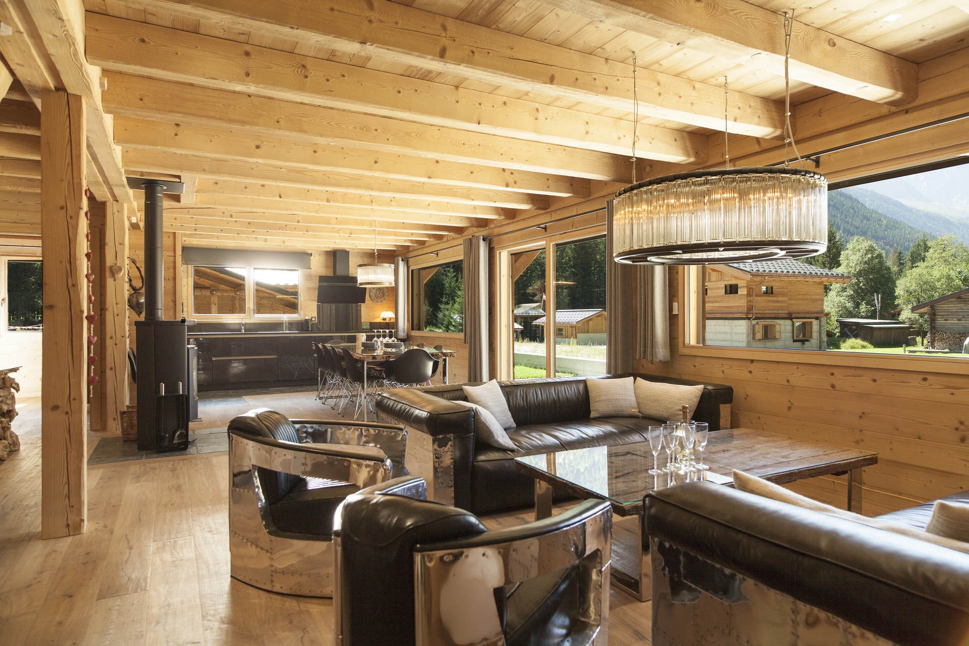 Chamonix Luxury Rental Chalet Cristy Living Area