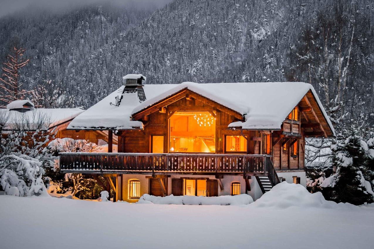 Chamonix Location Chalet Luxe Defernite Nuit 