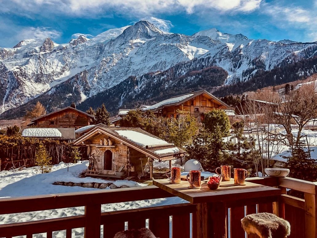 Chamonix Location Chalet Luxe Palambro Balcon