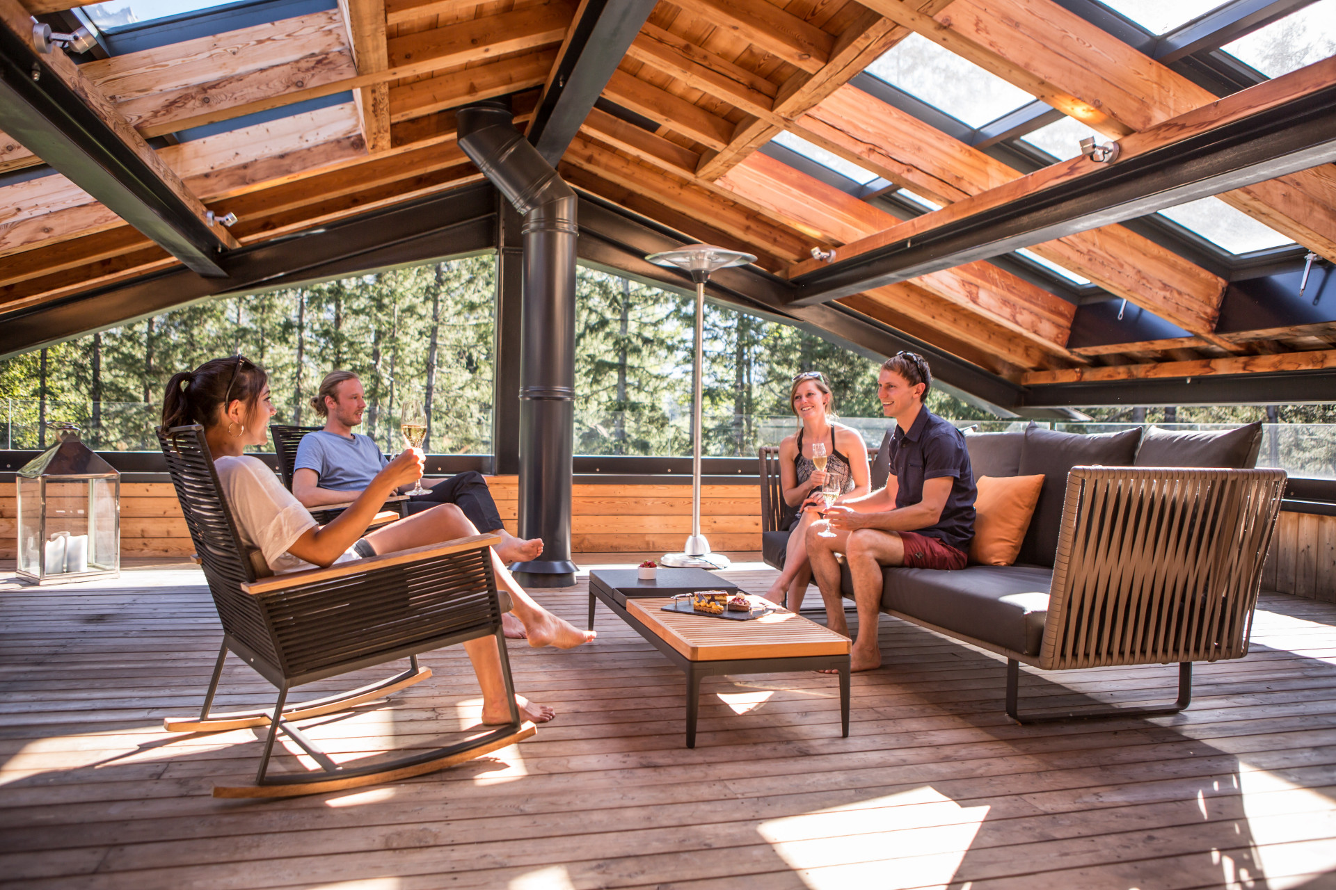 Chamonix Location Chalet Luxe Pitch Agate Terrasse 