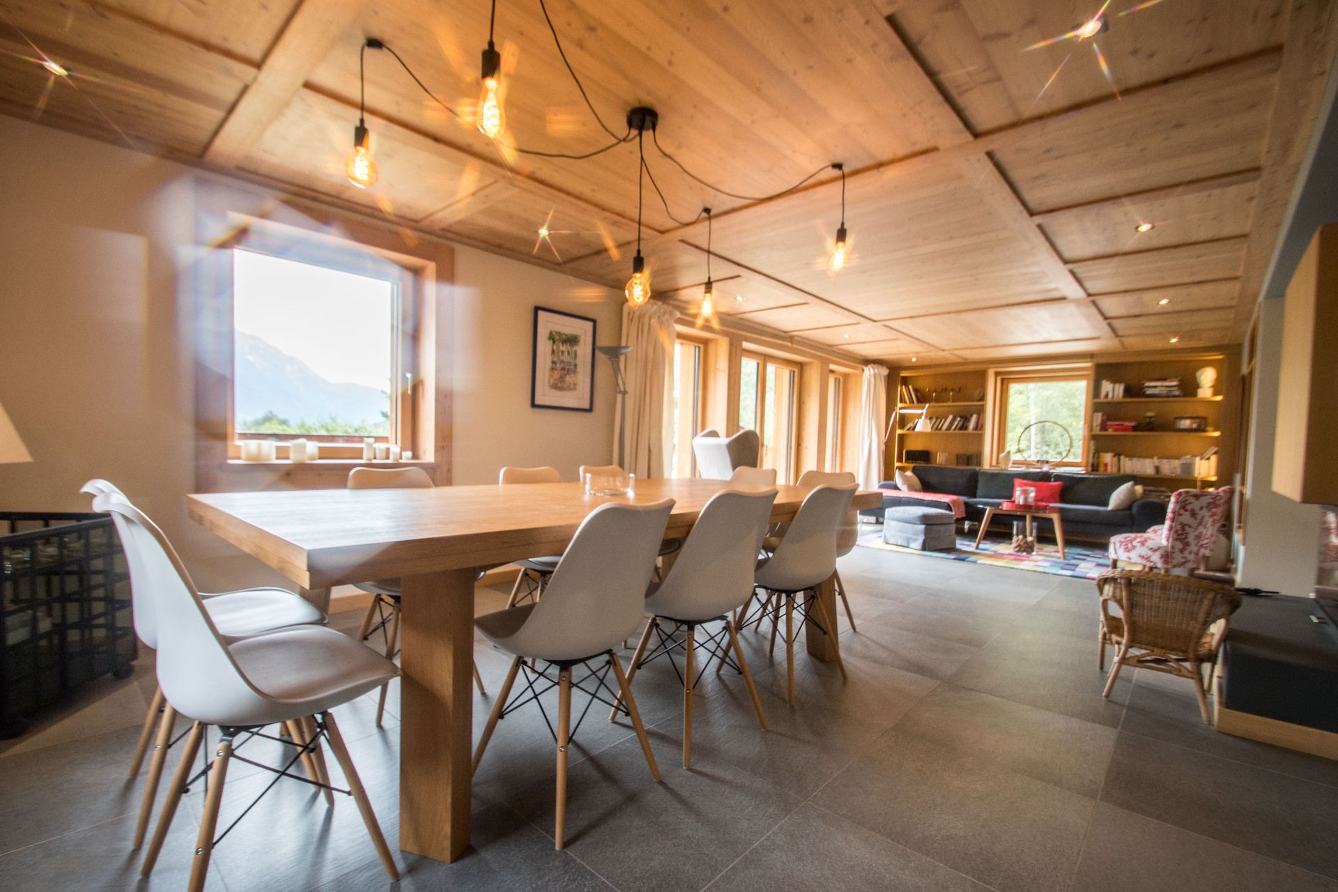 Chamonix Luxury Rental Chalet Silène Dining Room