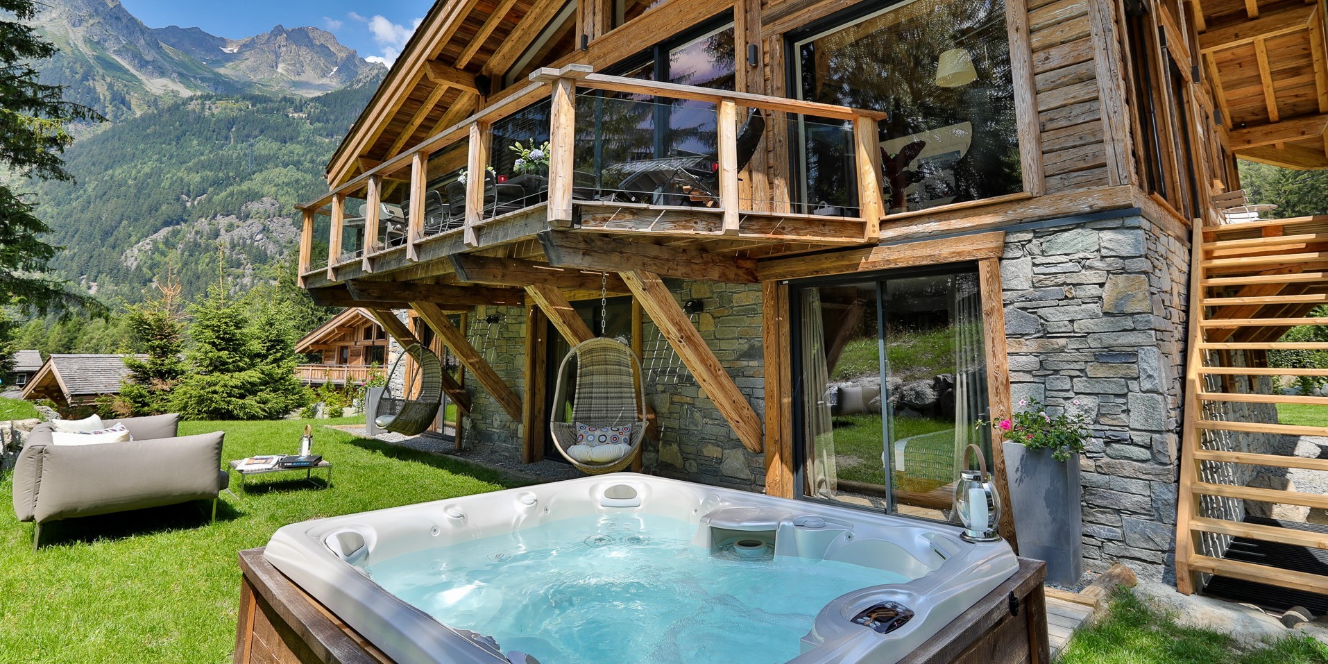 Chamonix Mont Blanc Rental Chalet Luxury Paradamete Jacuzzi