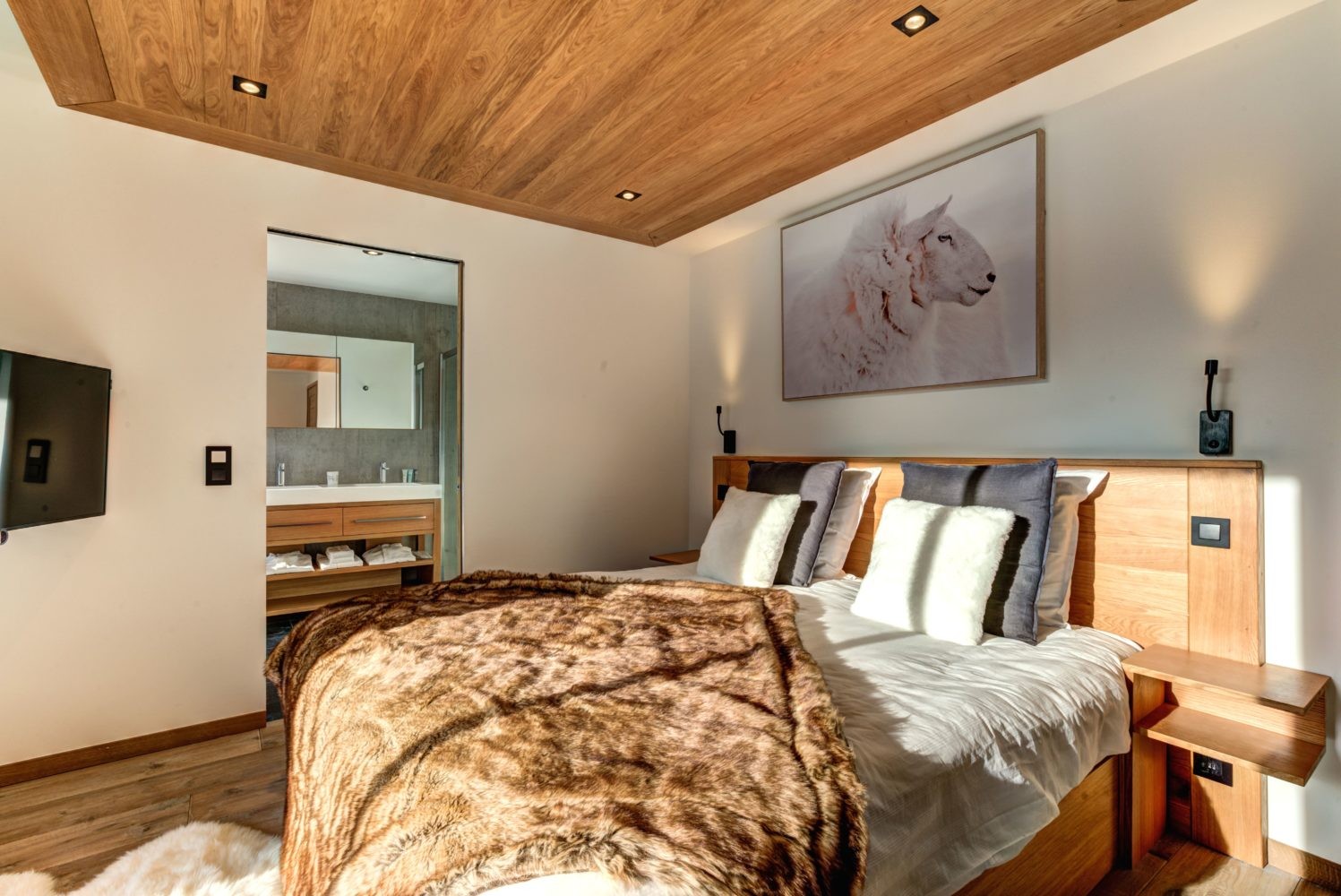 Chamonix Mont Blanc Location Chalet Luxe Paradamote Chambre 4