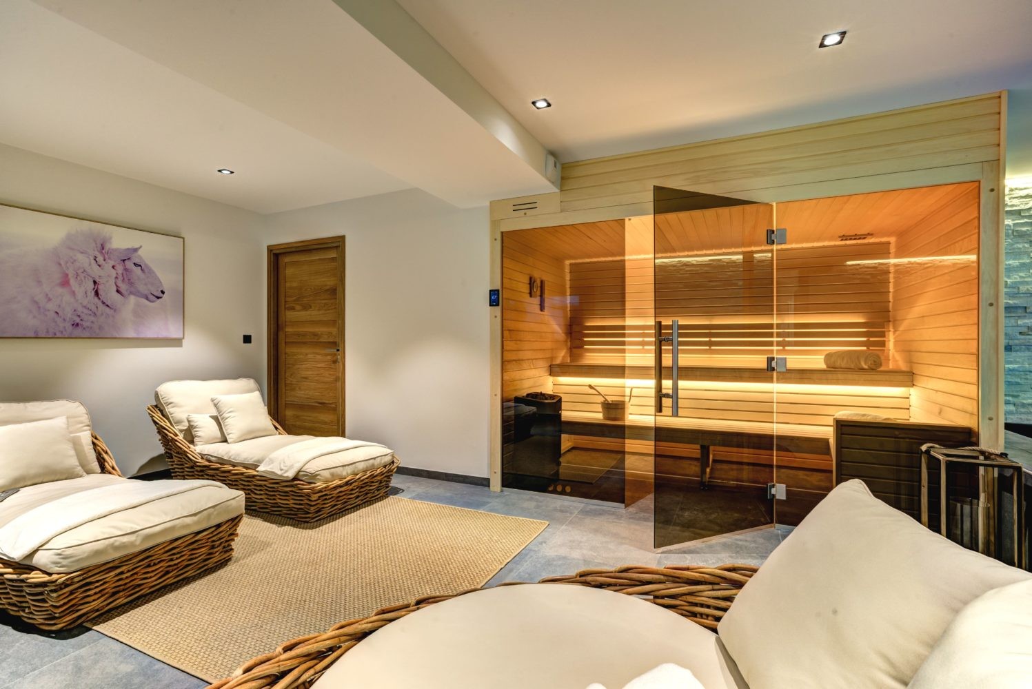 Chamonix Mont Blanc Rental Chalet Luxury Paradamote Sauna