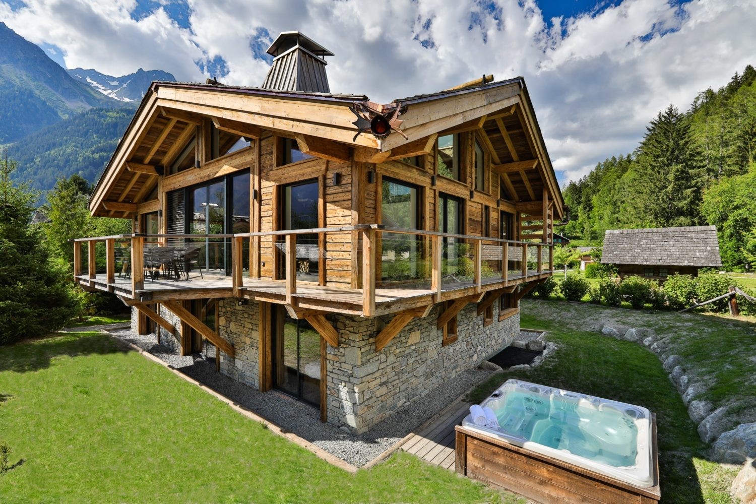 Chamonix Mont Blanc Location Chalet Luxe Paradamyte Extérieur 1