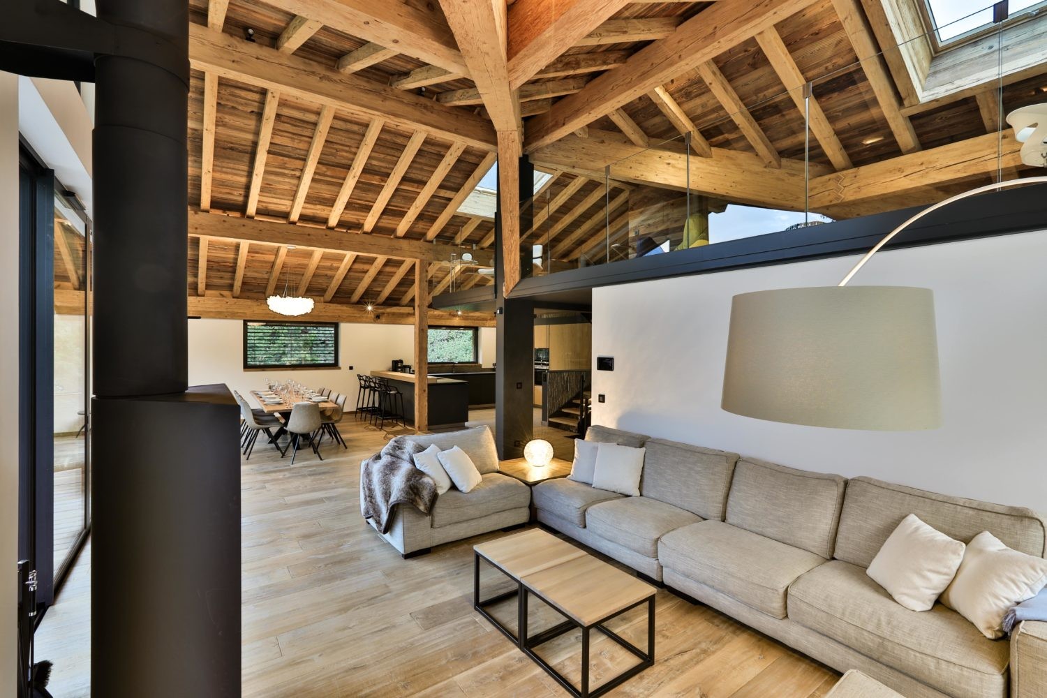 Chamonix Mont Blanc Rental Chalet Luxury Paradamyte Living Room