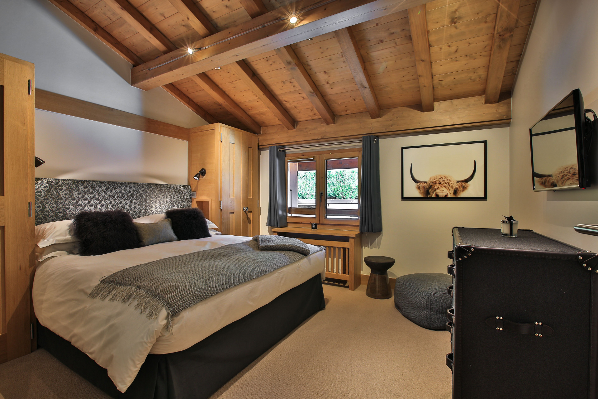 Chamonix Mont Blanc Location Chalet Luxe Plagonite Chambre