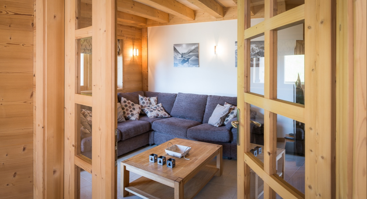 Chatel Luxury Rental Chalet Chalcocyanite Living Area