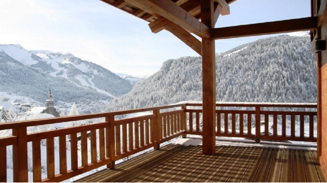 Chatel Luxury Rental Chalet Chalcocyanite Terrace