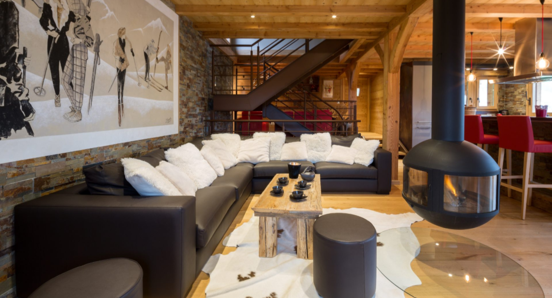 Chatel Luxury Rental Chalet Chambero Living Area 2