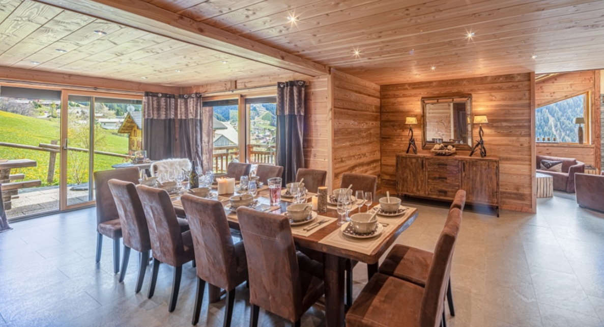 Chatel Luxury Rental Chalet Chapa Dining Area 2