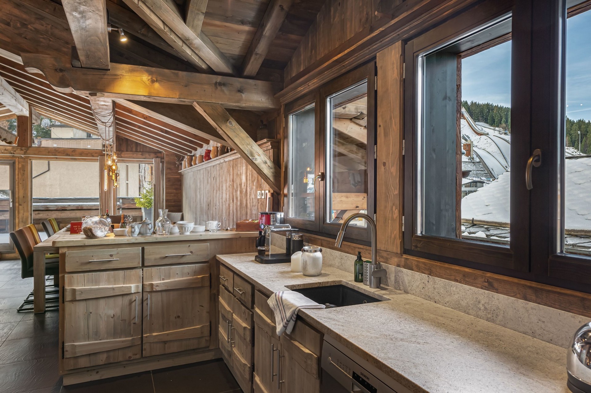 Courchevel 1300 Location Chalet Luxe Noubate Cuisine 2