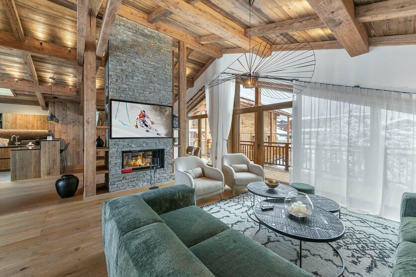 Courchevel 1300 Location Chalet Luxe Talate Salon 