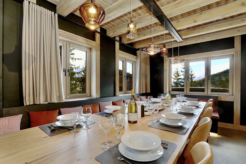 Courchevel 1300 Location Chalet Luxe Talia Salle A Manger 