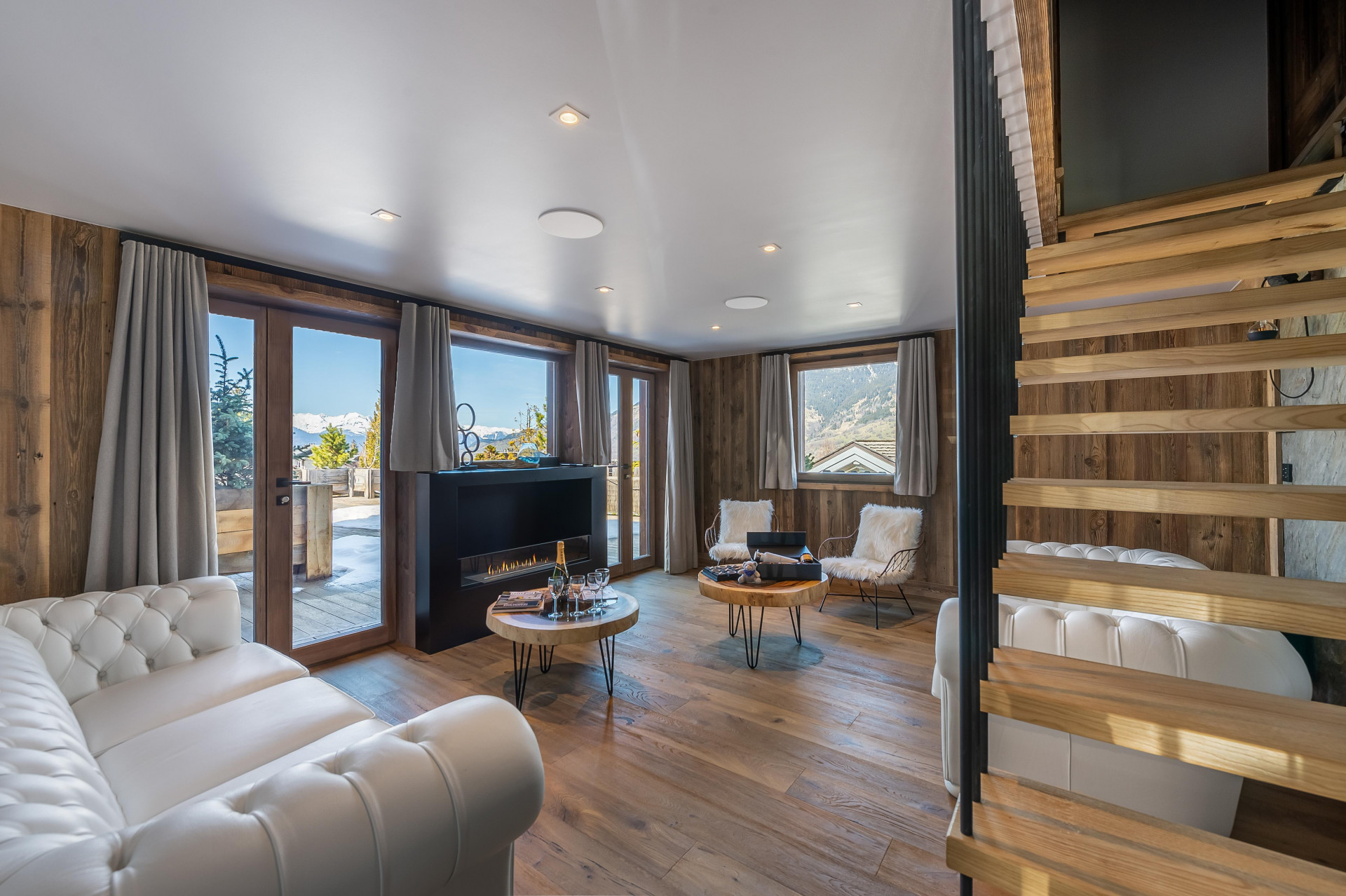 Courchevel 1300 Location Chalet Luxe Tivute Salon