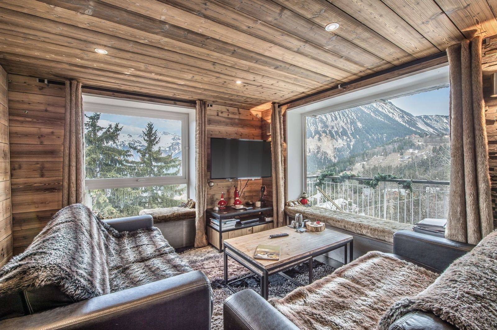 Courchevel 1550 Location Appartement Luxe Coral Salon 1