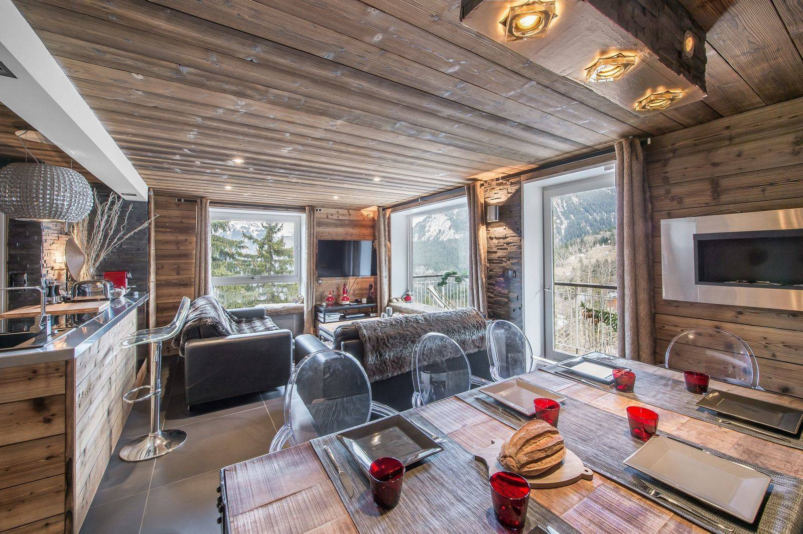 Courchevel 1550 Location Appartement Luxe Coral Salon 