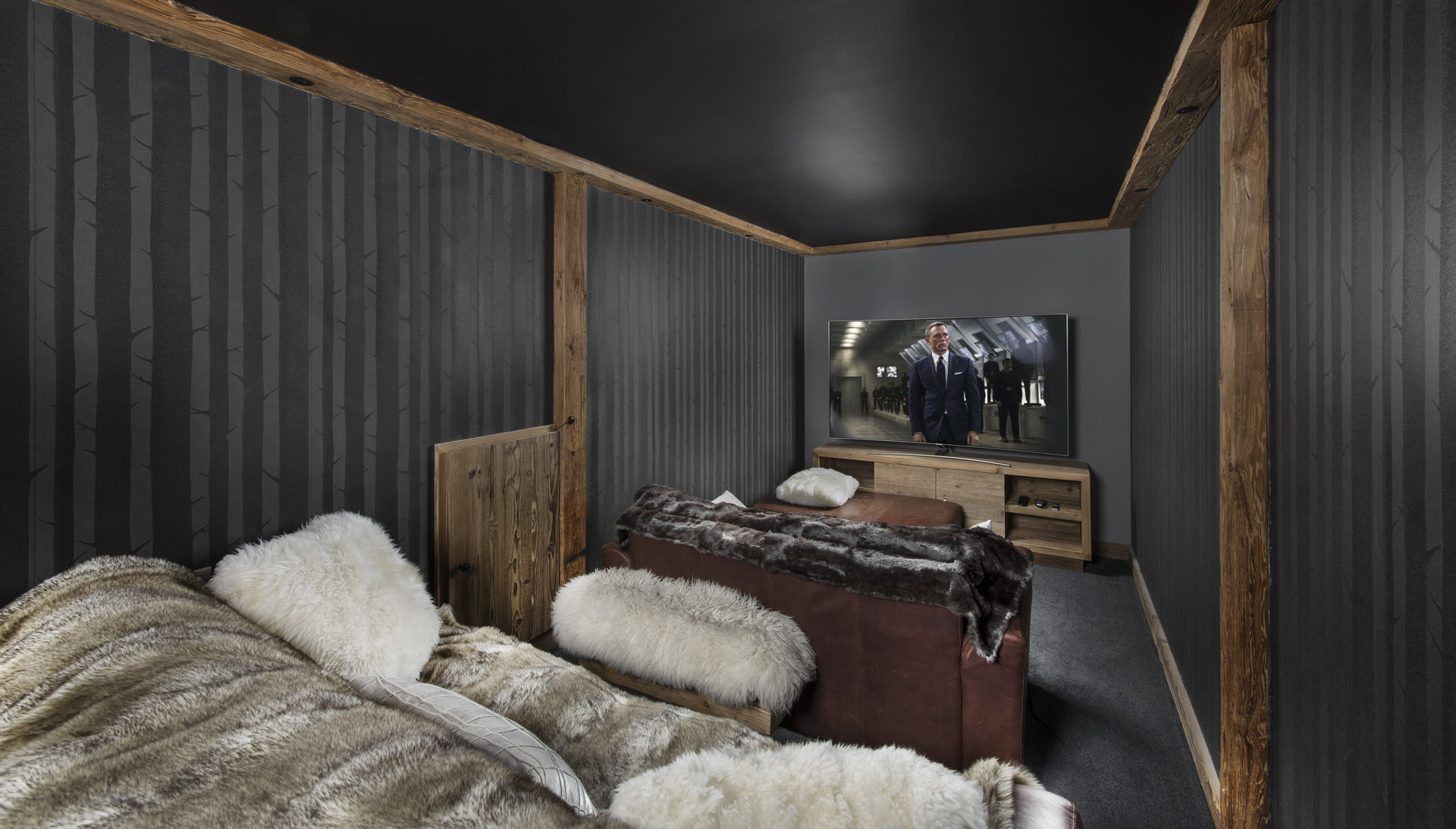 Courchevel 1550 Location Chalet Luxe Autunite Cinéma 