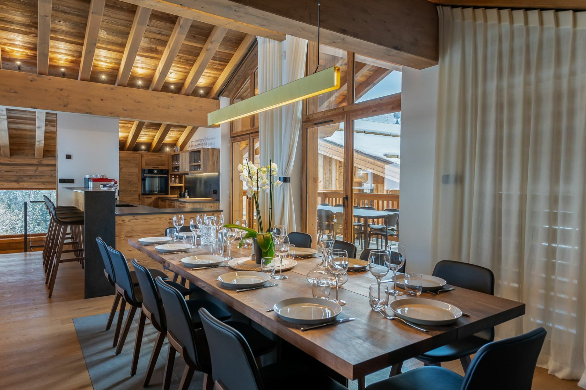 Courchevel 1550 Location Chalet Luxe Coupiet Salon