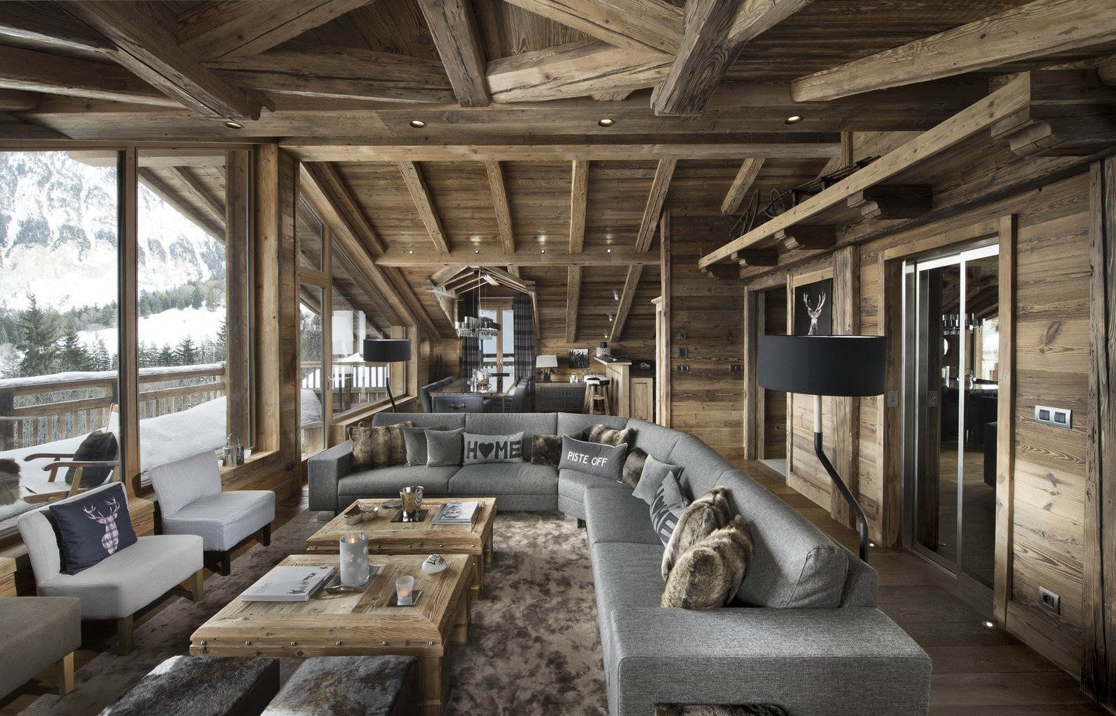 Courchevel 1550 Location Chalet Luxe Cronsdelite Salon 