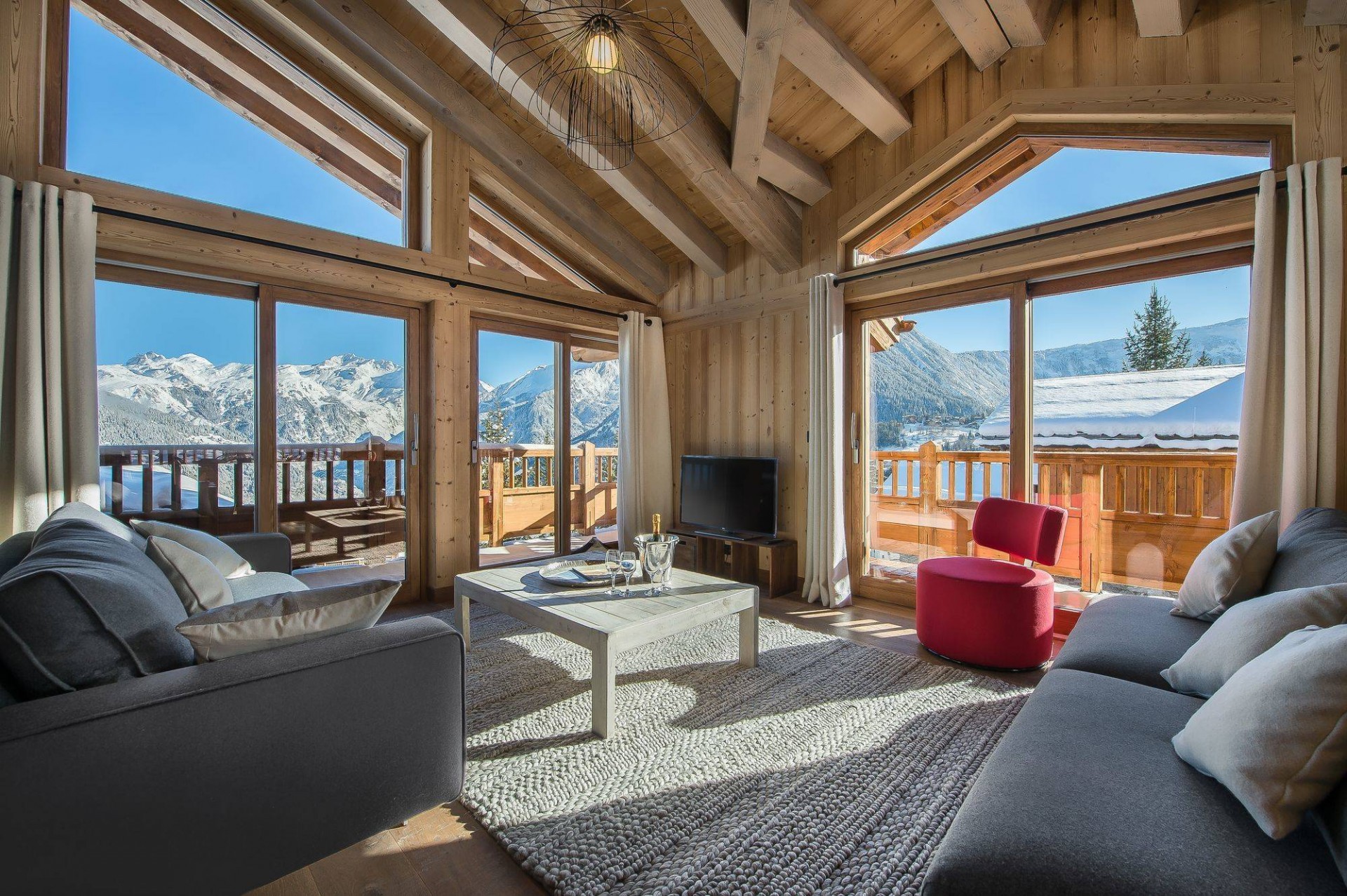 Courchevel 1550 Location Chalet Luxe Nibite Séjour