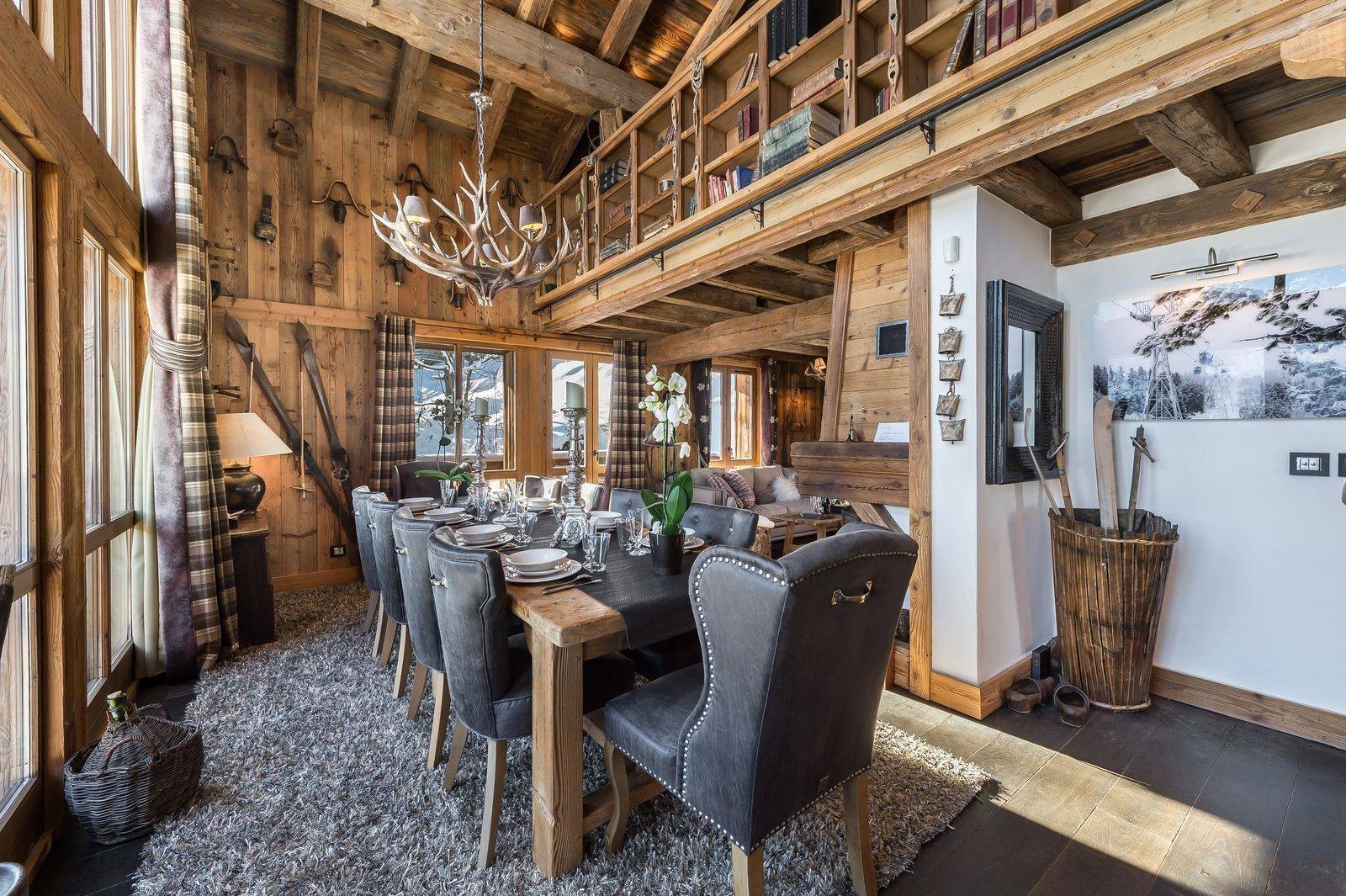 Courchevel 1550 Location Chalet Luxe Niobite Salle A Manger