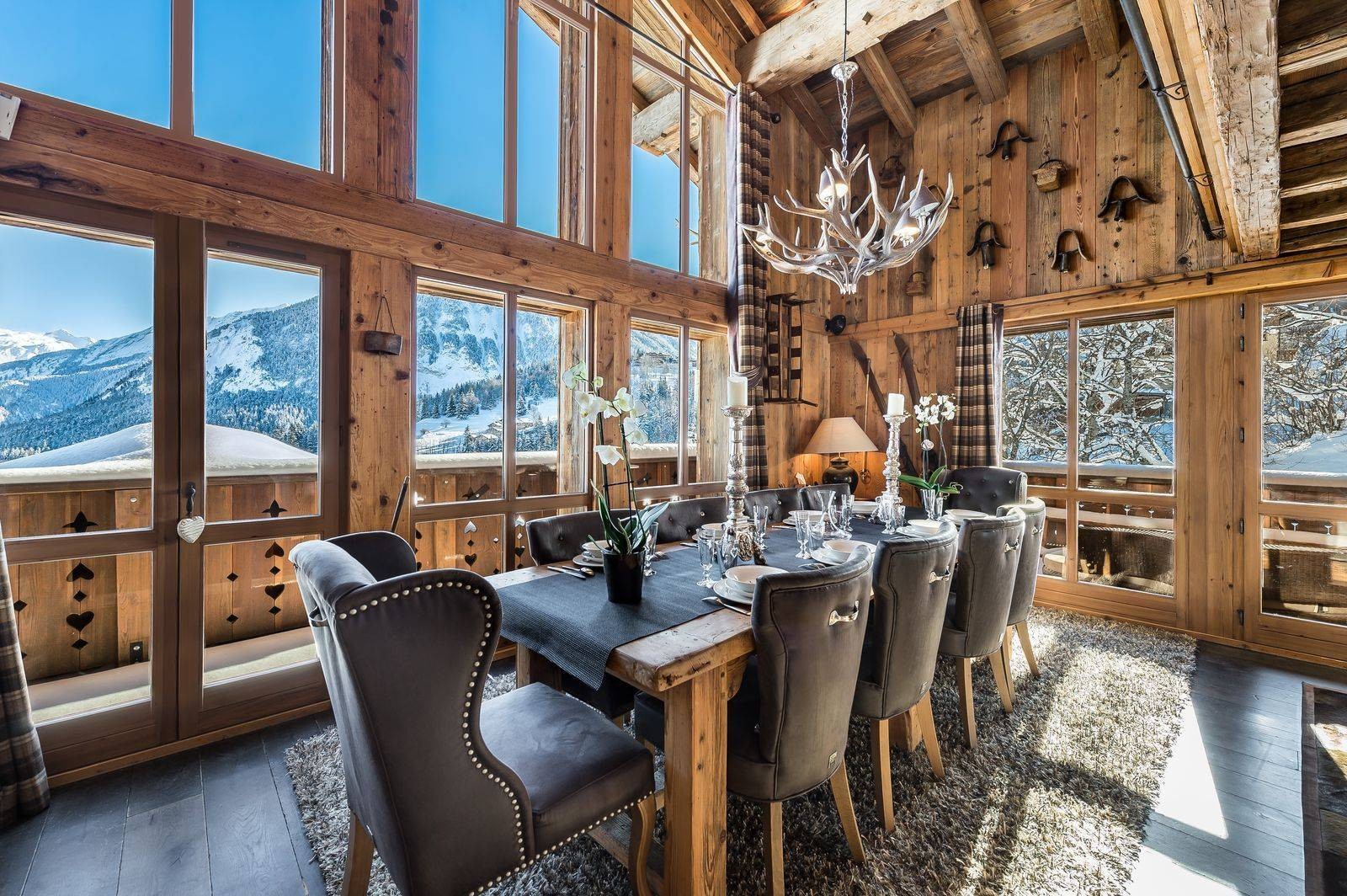 Courchevel 1550 Location Chalet Luxe Niobite Salle A Manger 2