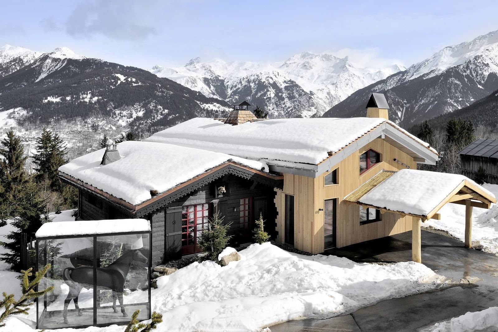 Courchevel 1550 Luxury Rental Chalet Niubise Exterior