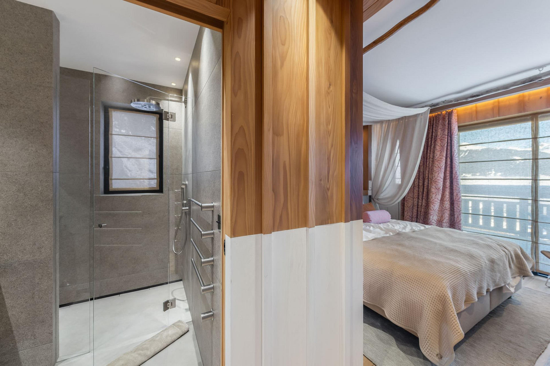 Courchevel 1550 Location Chalet Luxe Niulie Chambre Et Salle De Bain