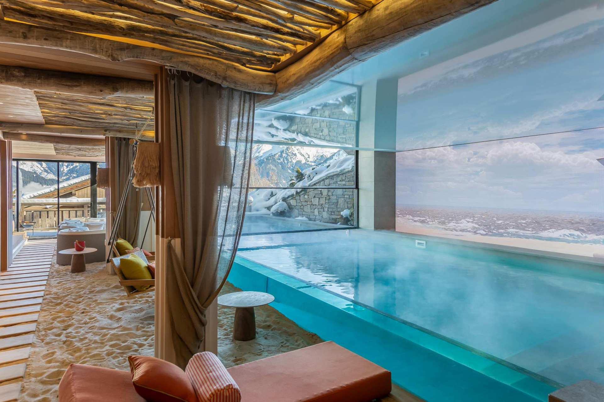 Courchevel 1550 Location Chalet Luxe Niulie Piscine Intérieure 2