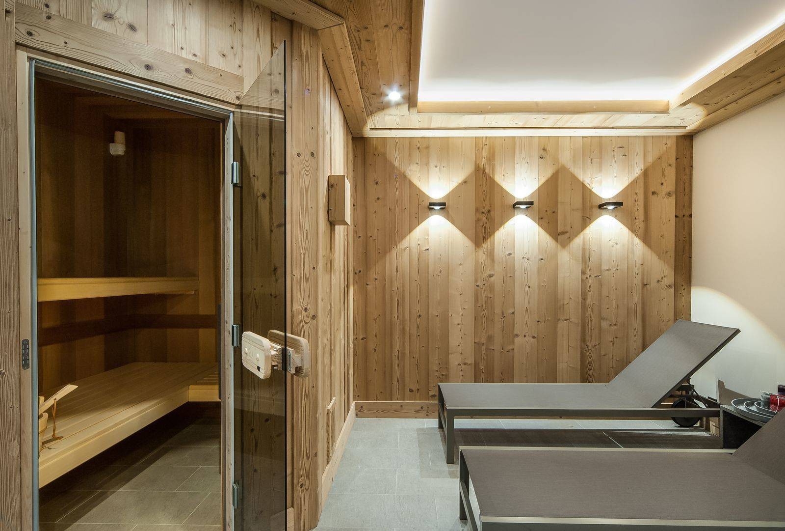 Courchevel 1550 Location Chalet Luxe Niurer Sauna