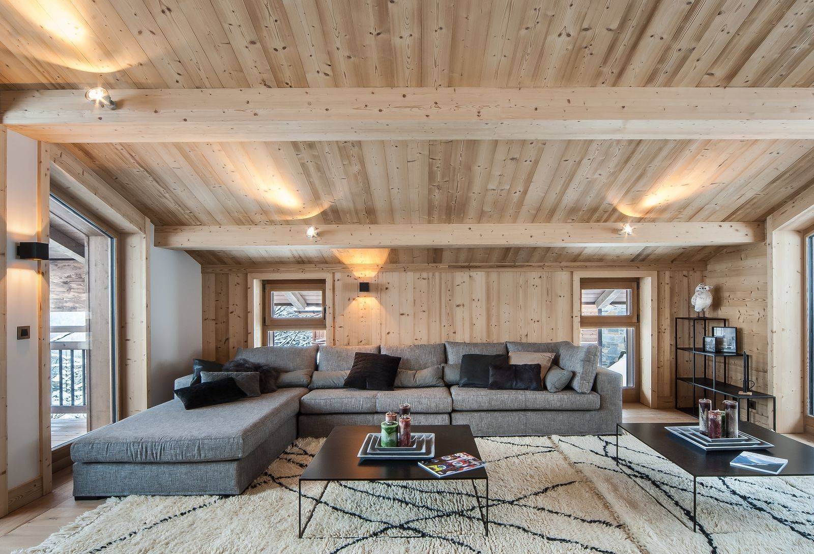 Courchevel 1550 Location Chalet Luxe Niurer Séjour 2