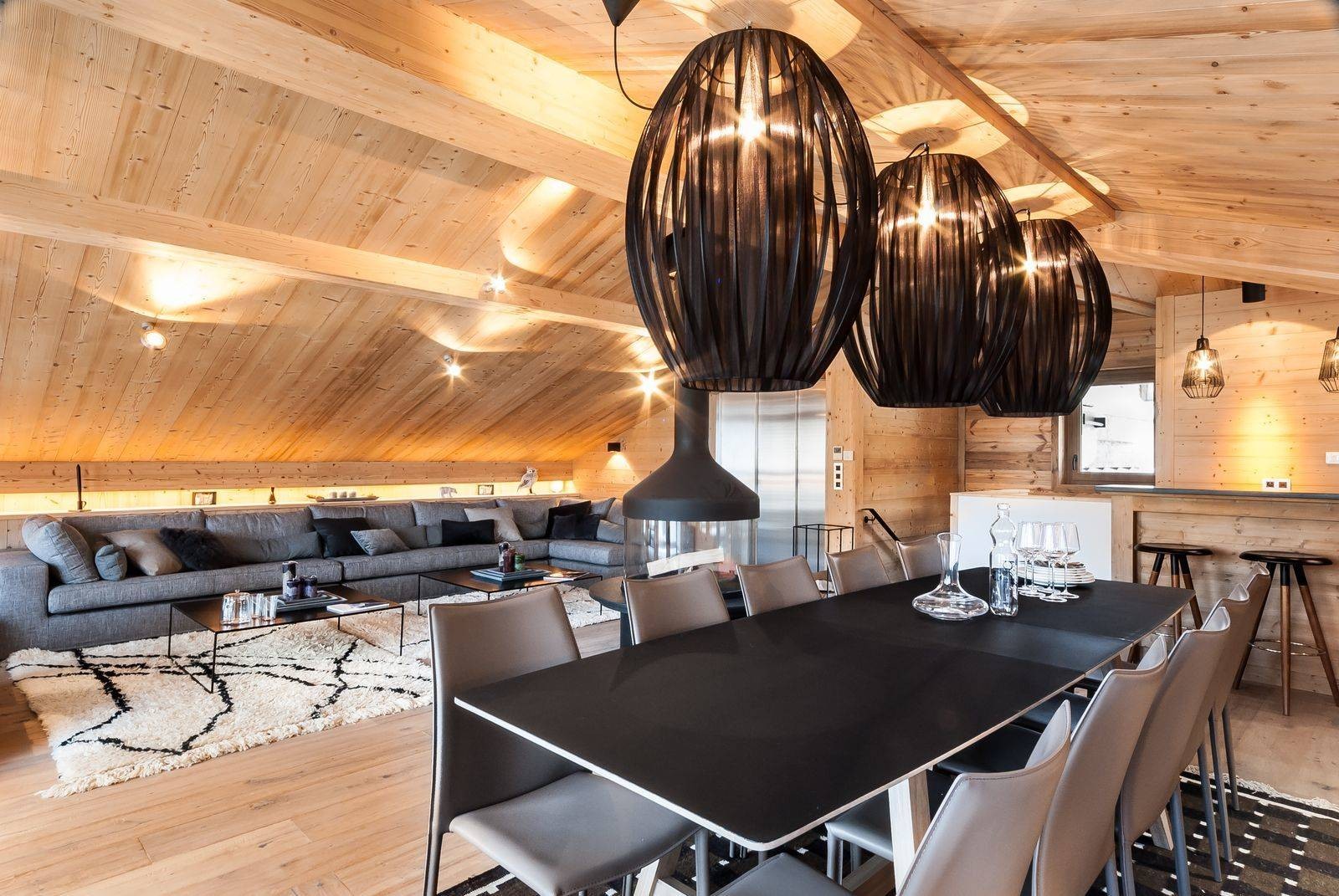 Courchevel 1550 Location Chalet Luxe Niuron Salle A Manger 2