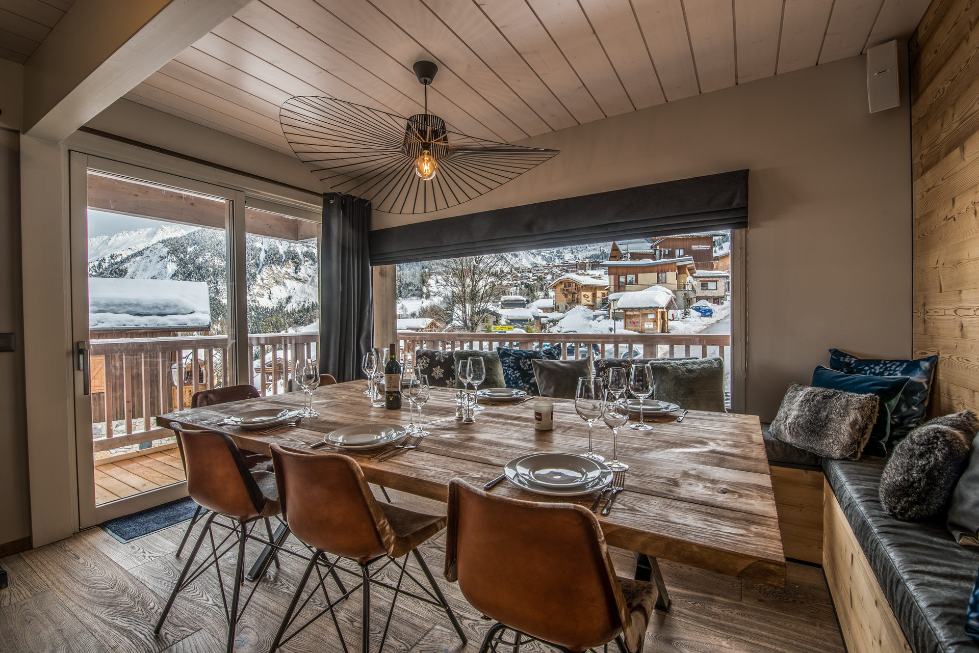 Courchevel 1550 Location Chalet Luxe Nuizot Salle A Manger