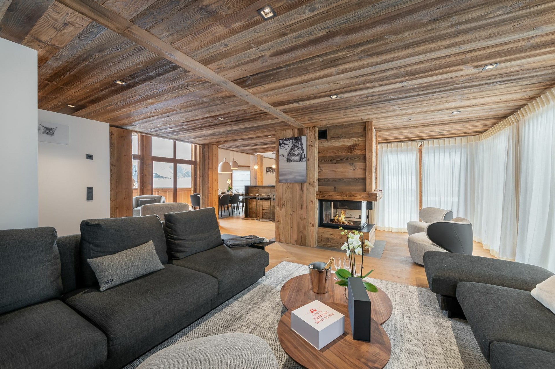 Courchevel 1550 Location Chalet Luxe Nuummite Séjour 6